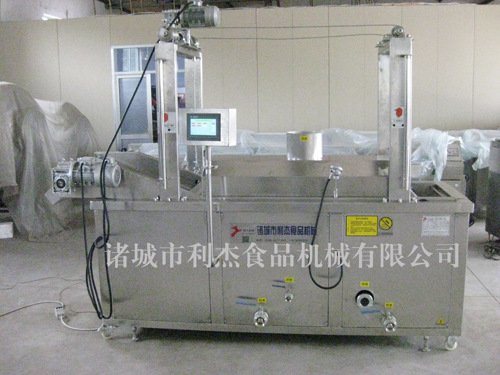 沙琪瑪油炸流水線(xiàn)，自動(dòng)控溫油炸流水線(xiàn)